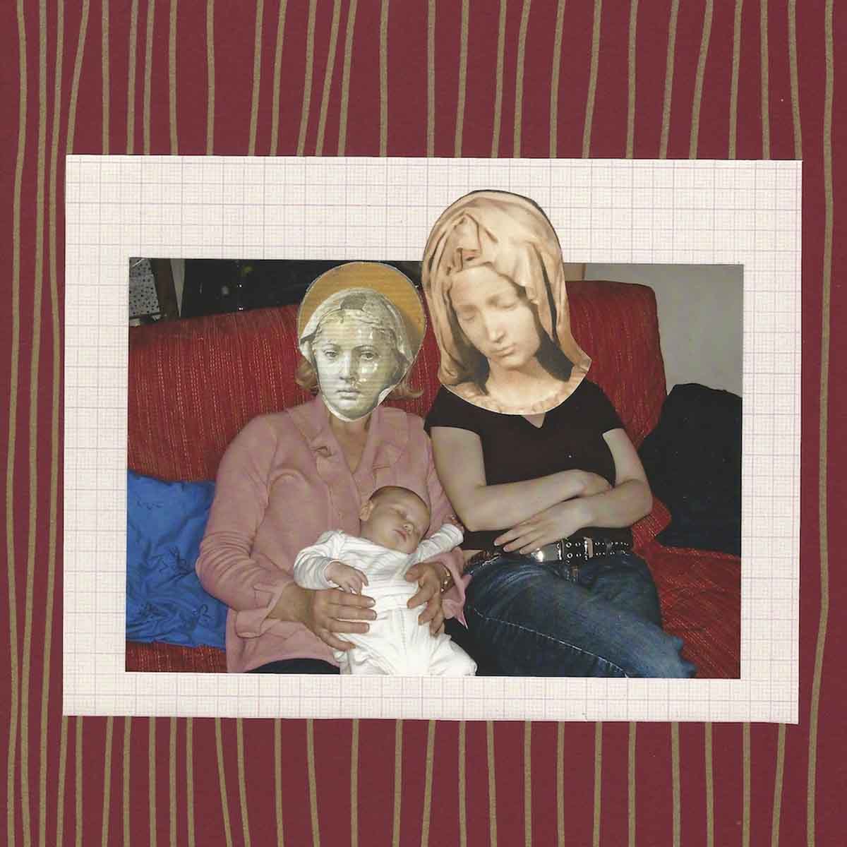 Lauren McLaughlin, 'Madonna as a Young Mum', collage and ink on paper