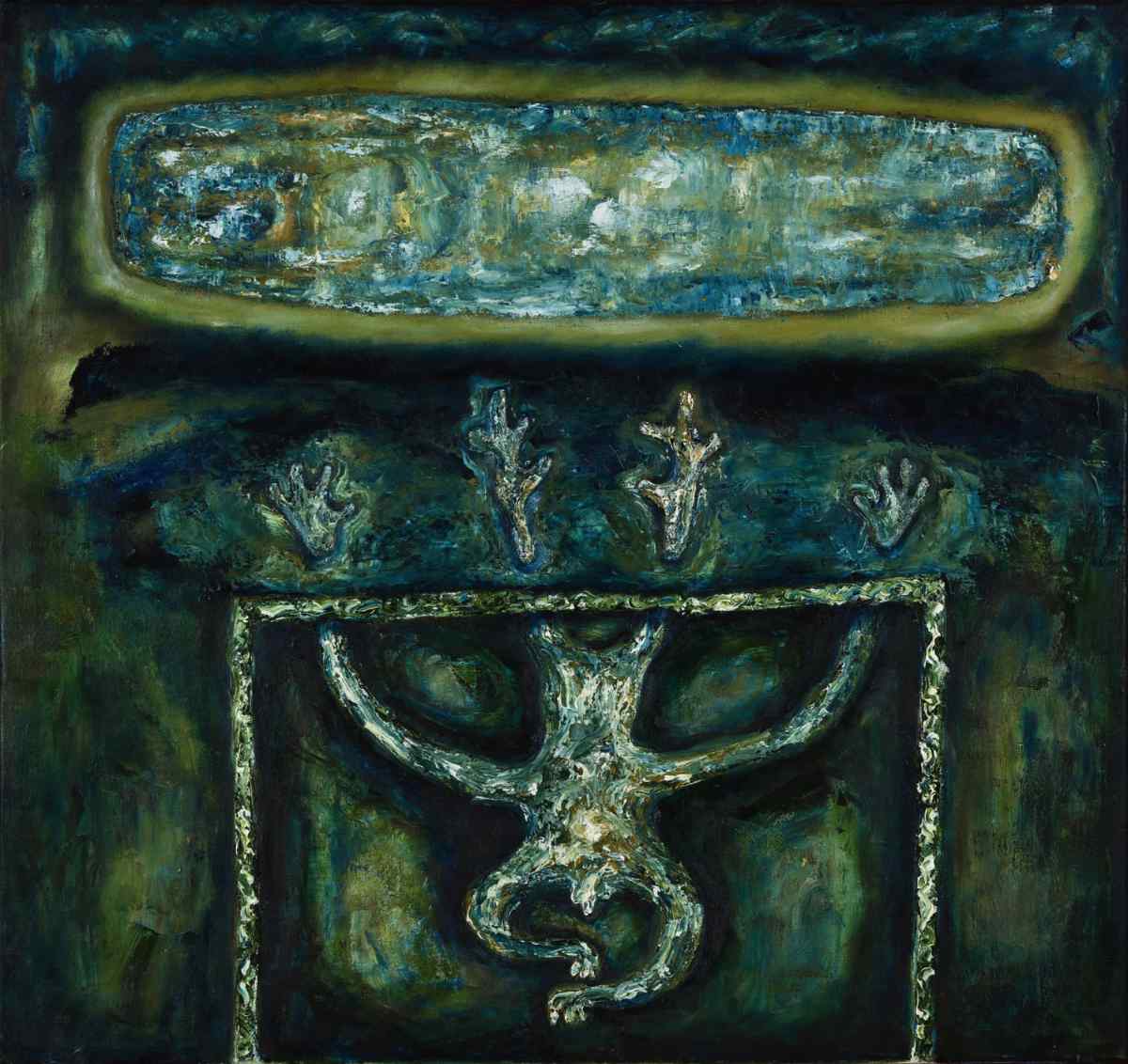 Br Daniel Morphy, 'Seed (a Green Place), oil on canvas