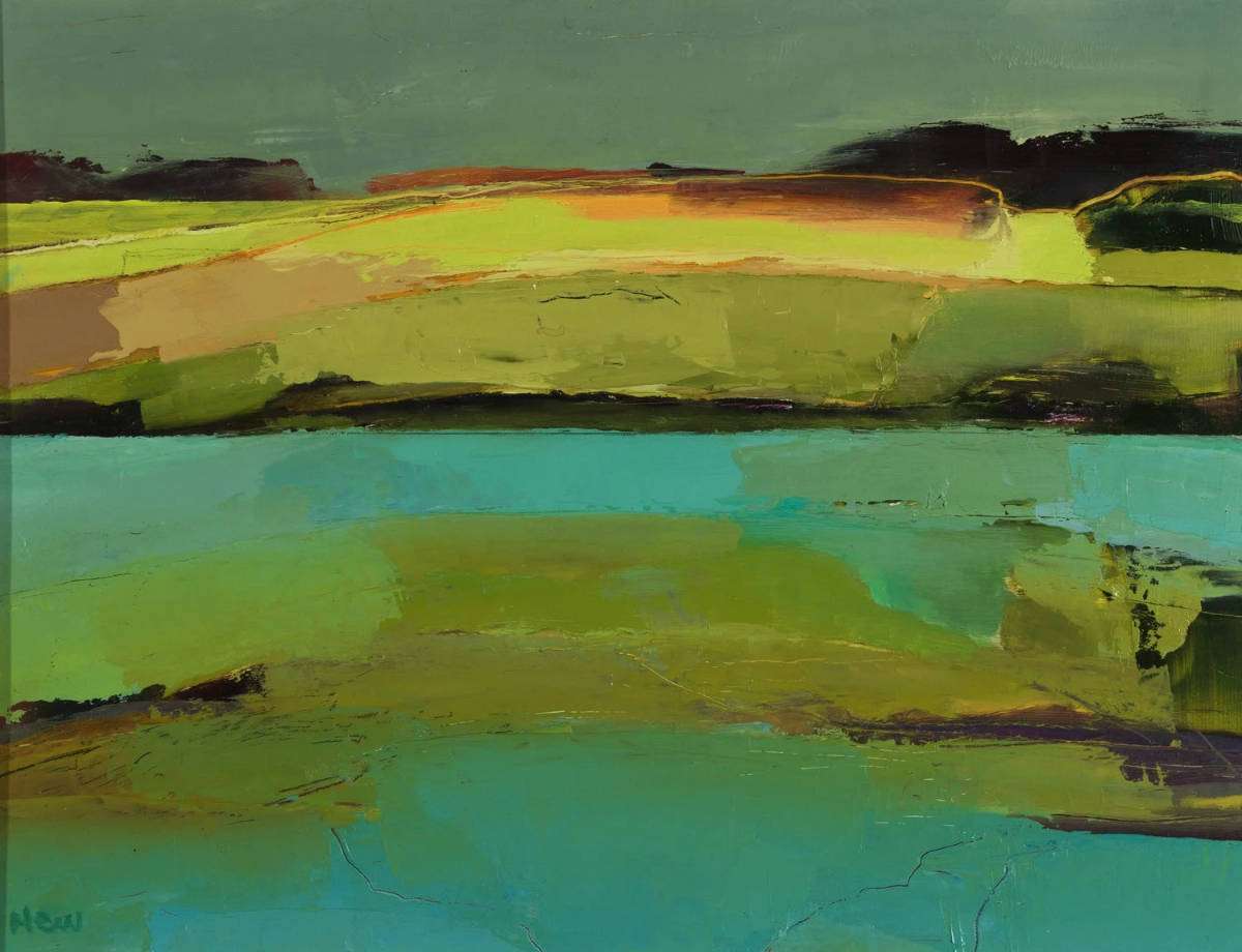 Maggie New, Bright Seam, oi on board