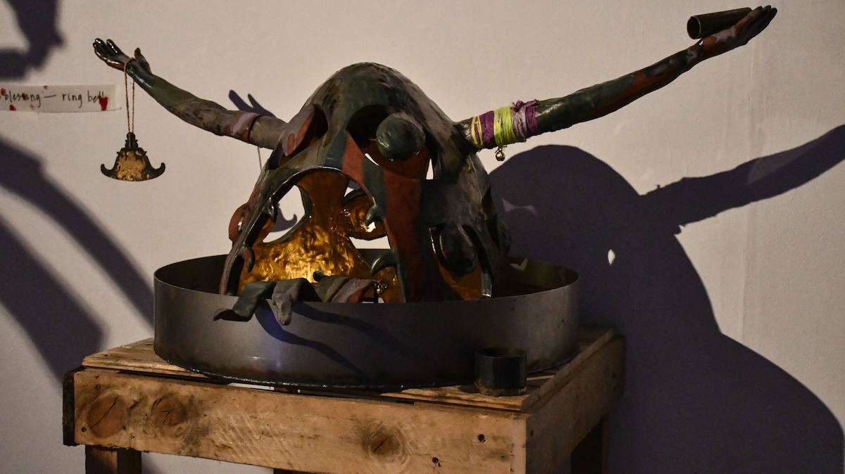 Maya Al Nahal, '(for blessings)', mixed material