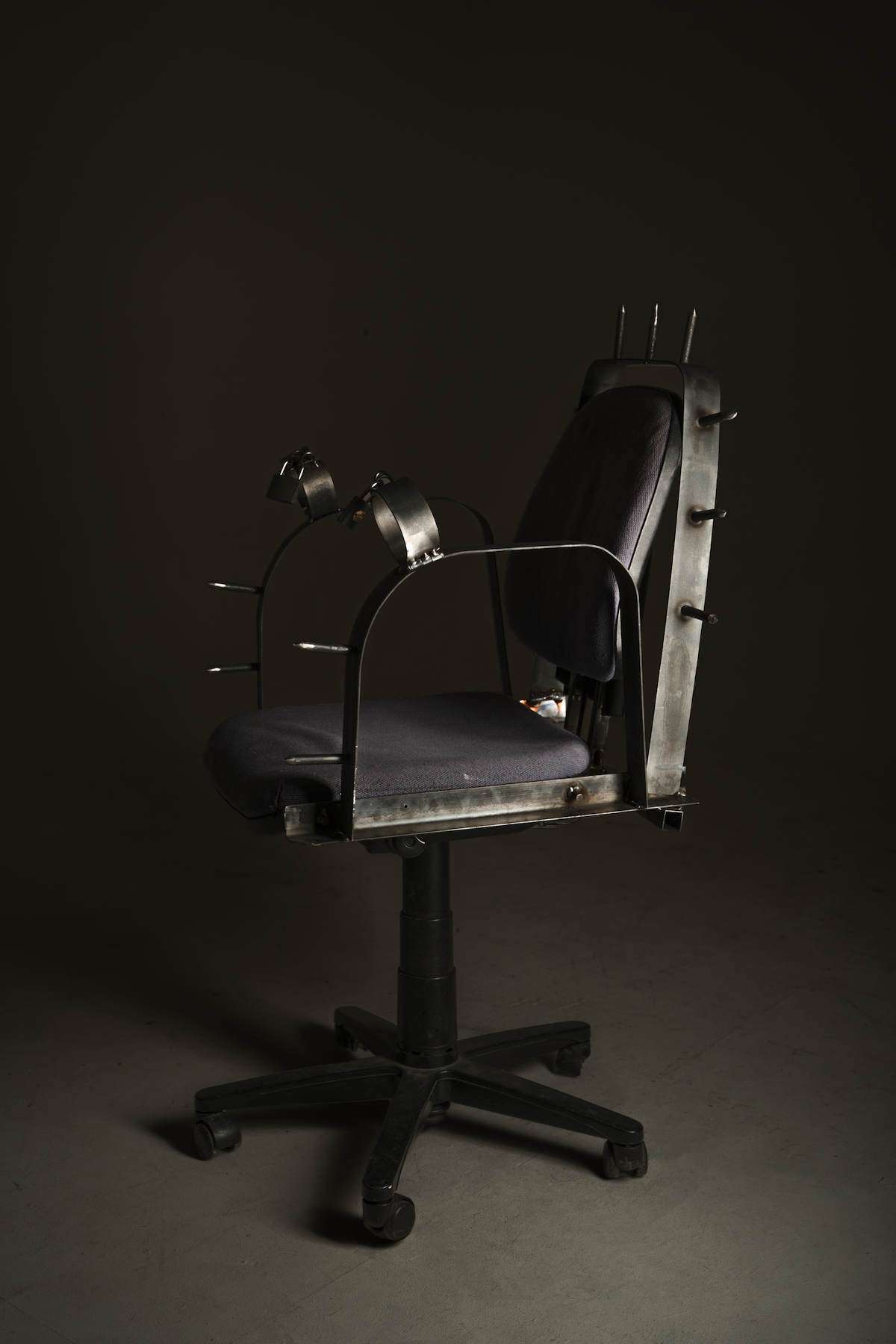 Robin Currie, Performance Review, Office chair and steel