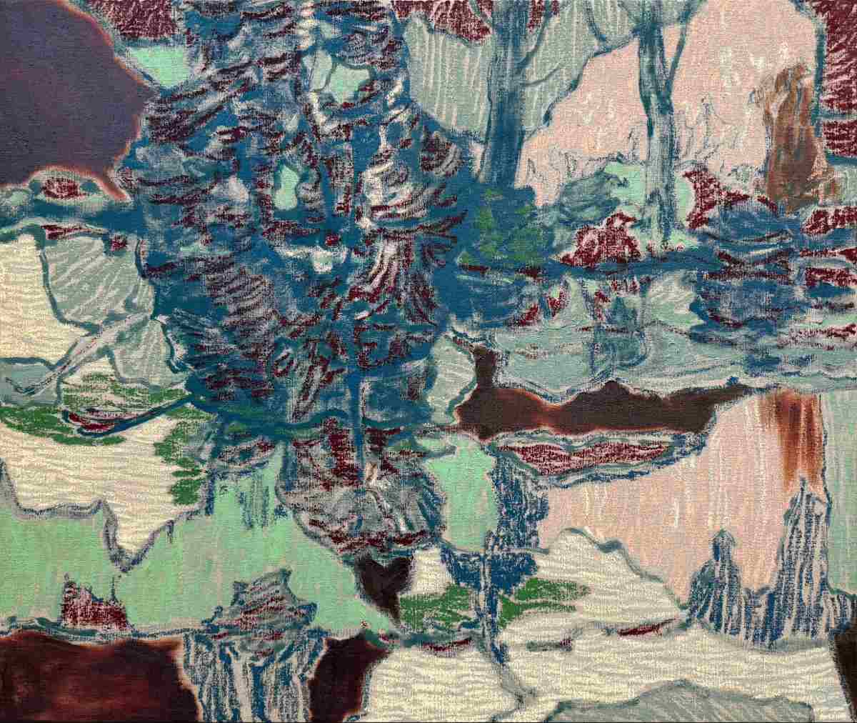 'Free Verse', oil and oil-stick on linen