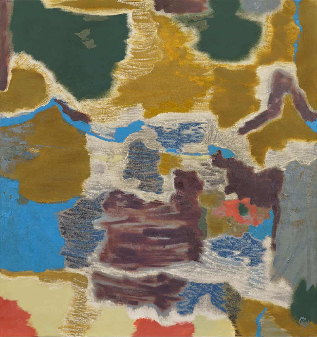 'Prose', oil and oil stick on canvas
